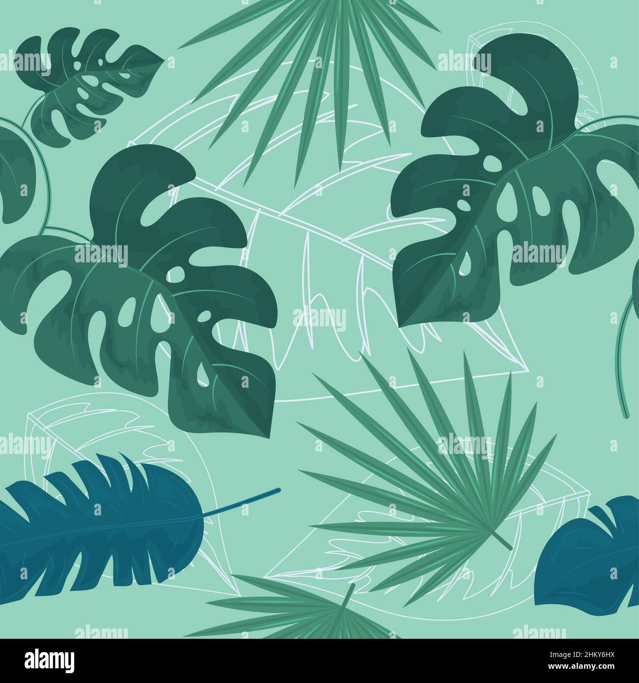 leaves tropical and exotic Stock Vector Image & Art - Alamy