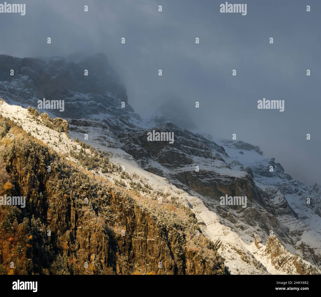 Valle de Pineta Stock Photo - Alamy