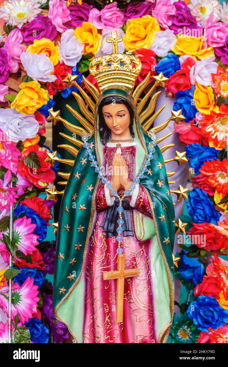 Religious Gifts Basilica of Our Lady of Guadalupe, Mexico City. North America Stock Photo
