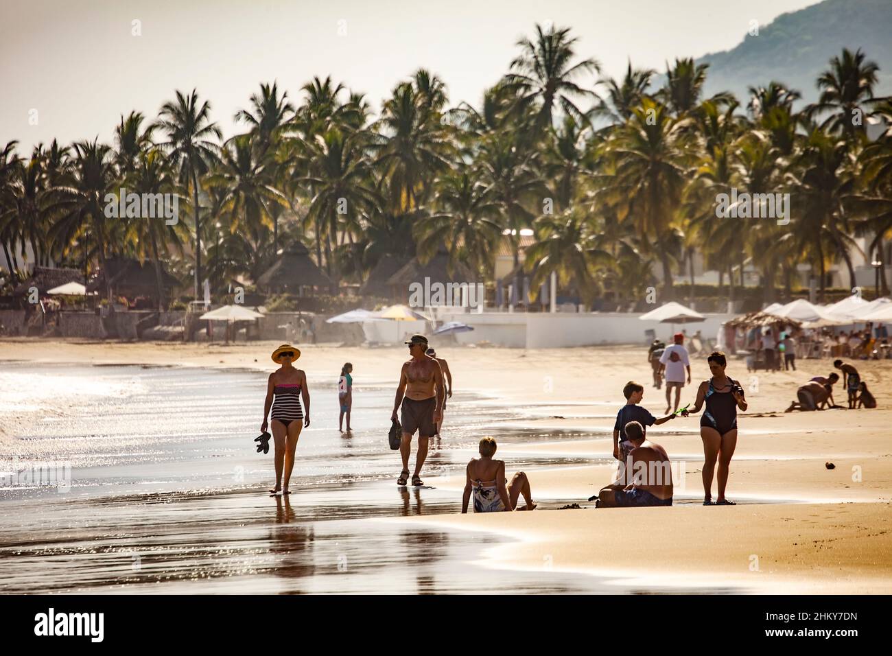 Manzanillo beach. Pacific Ocean. Colima. Mexico, North America Stock Photo