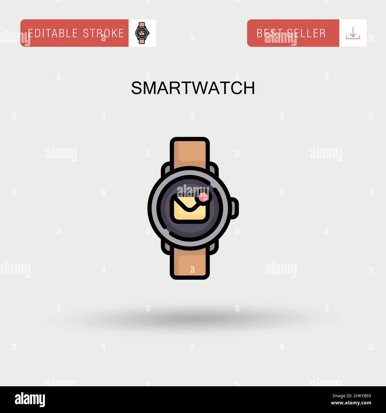 Smartwatch Simple vector icon Stock Vector Image & Art - Alamy