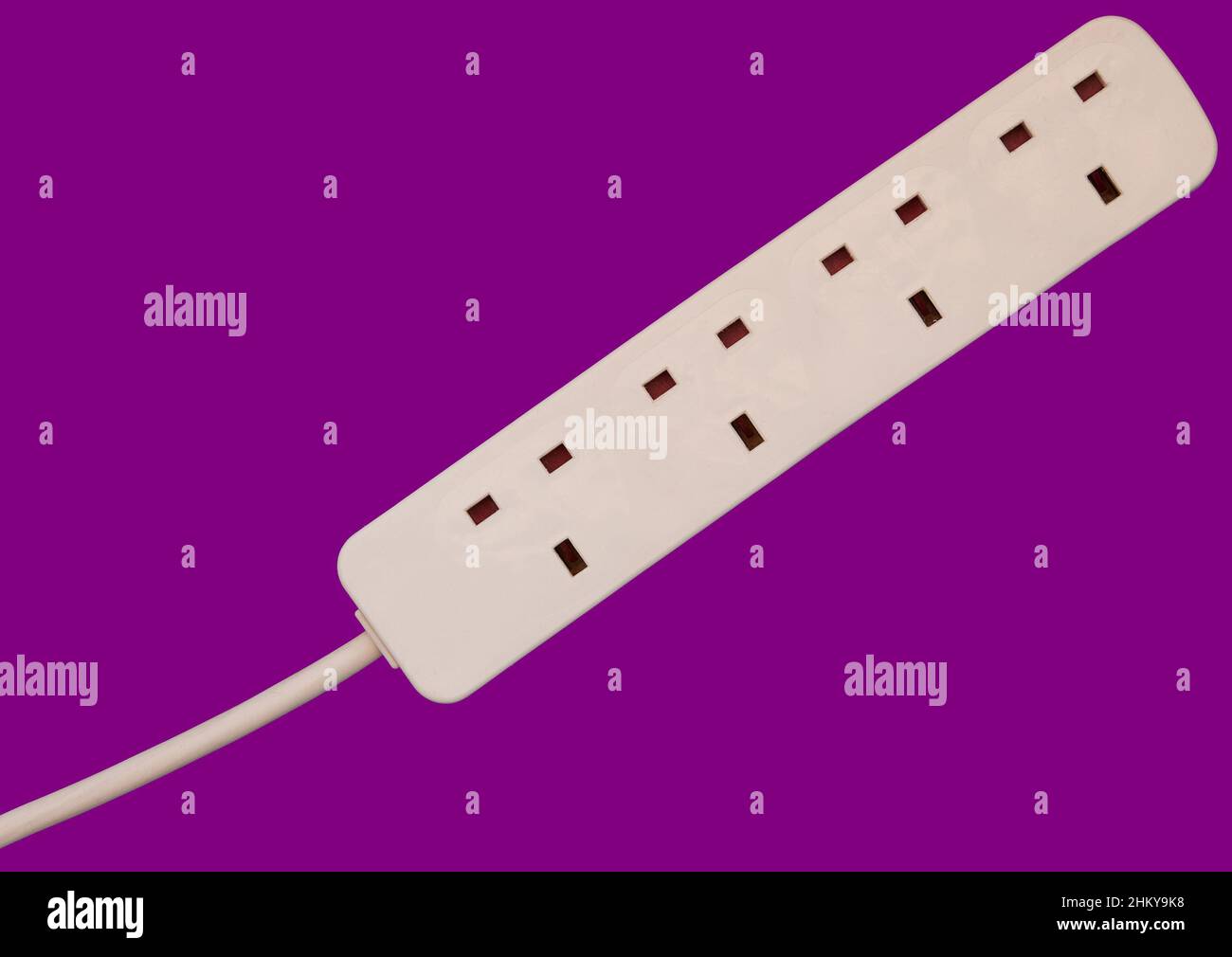 Colourful representation of a multi socket extension Stock Photo Alamy