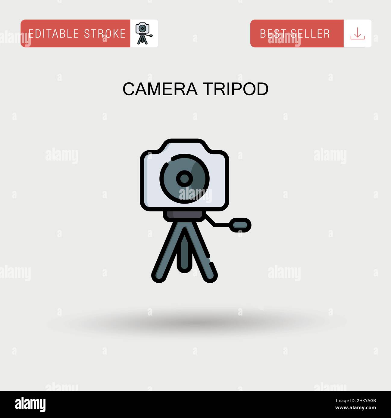 Camera tripod Simple vector icon Stock Vector Image & Art Alamy