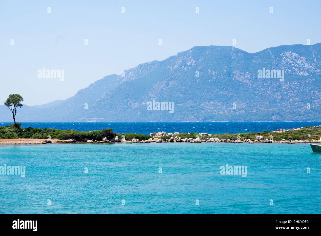 View of Sedir Island from a distance. Sedir Island (Turkish: Sedir ...