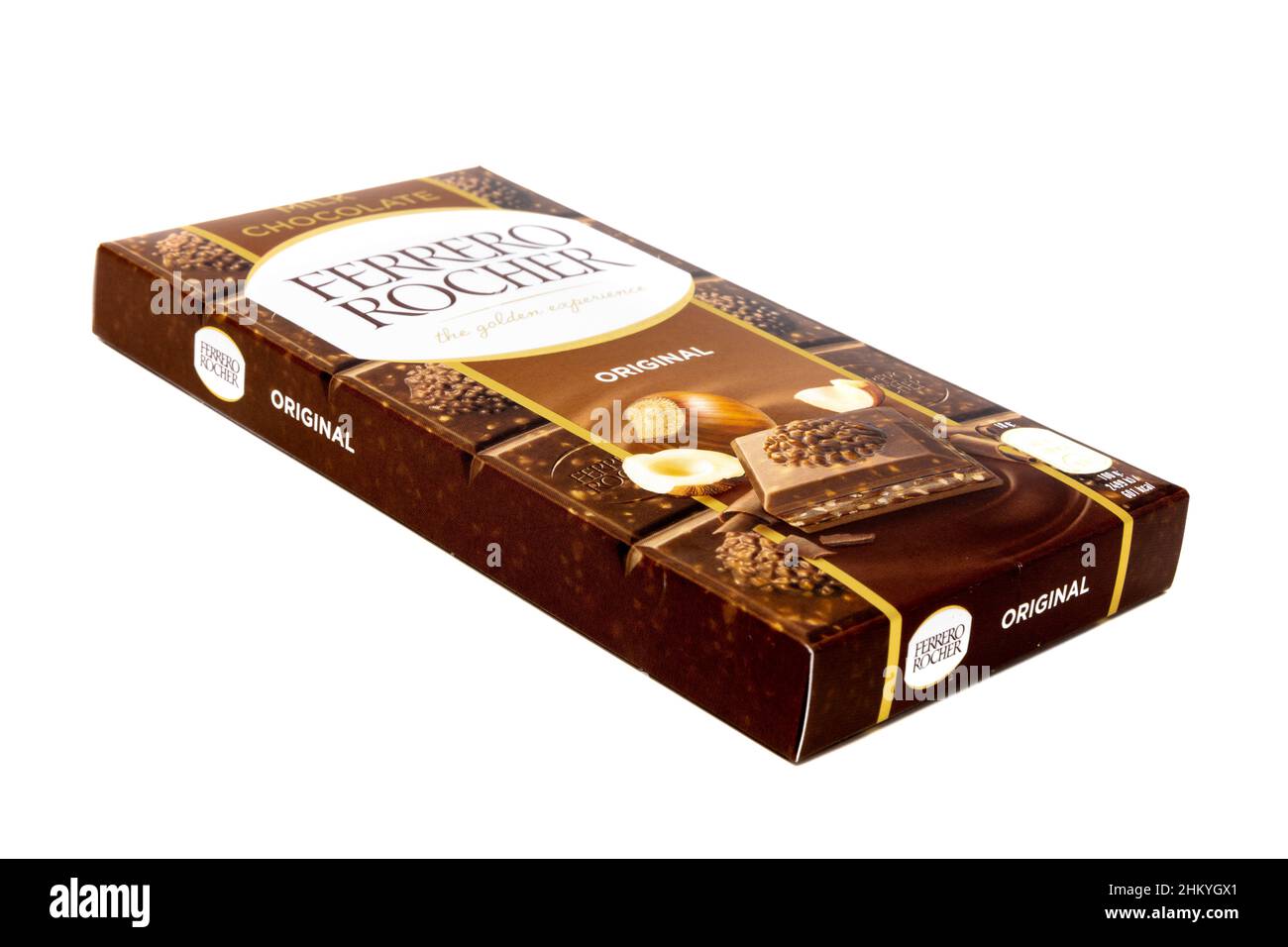 Ferrero Rocher Original Milk Chocolate Bar Stock Photo Alamy