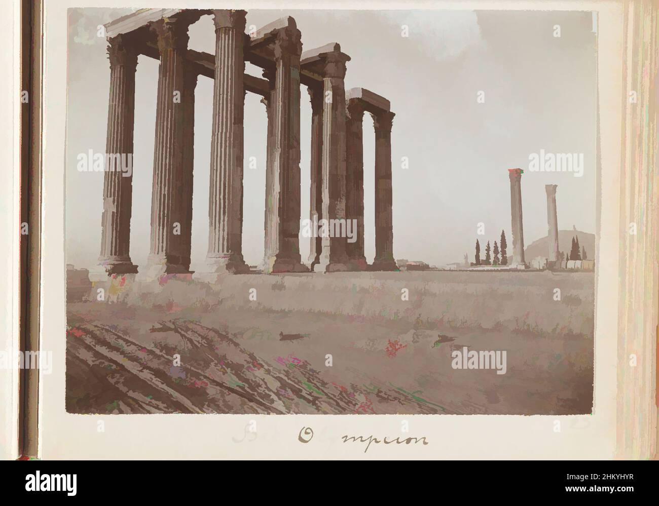 Art inspired by The Olympeion in Athens, Greece, The Olympeion, L 