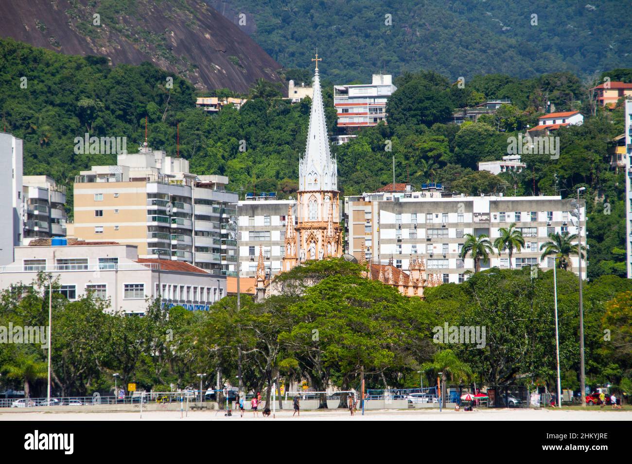 Botafogo Cove in Rio de Janeiro, Brazil - January 20, 2022: View of Botafogo Cove in Rio de Janeiro. Stock Photo