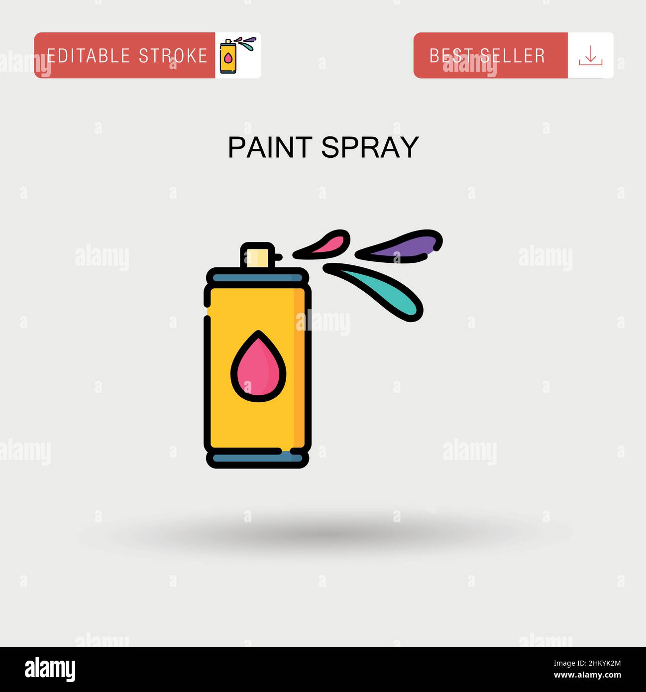 Black spray paint Stock Vector Images - Alamy