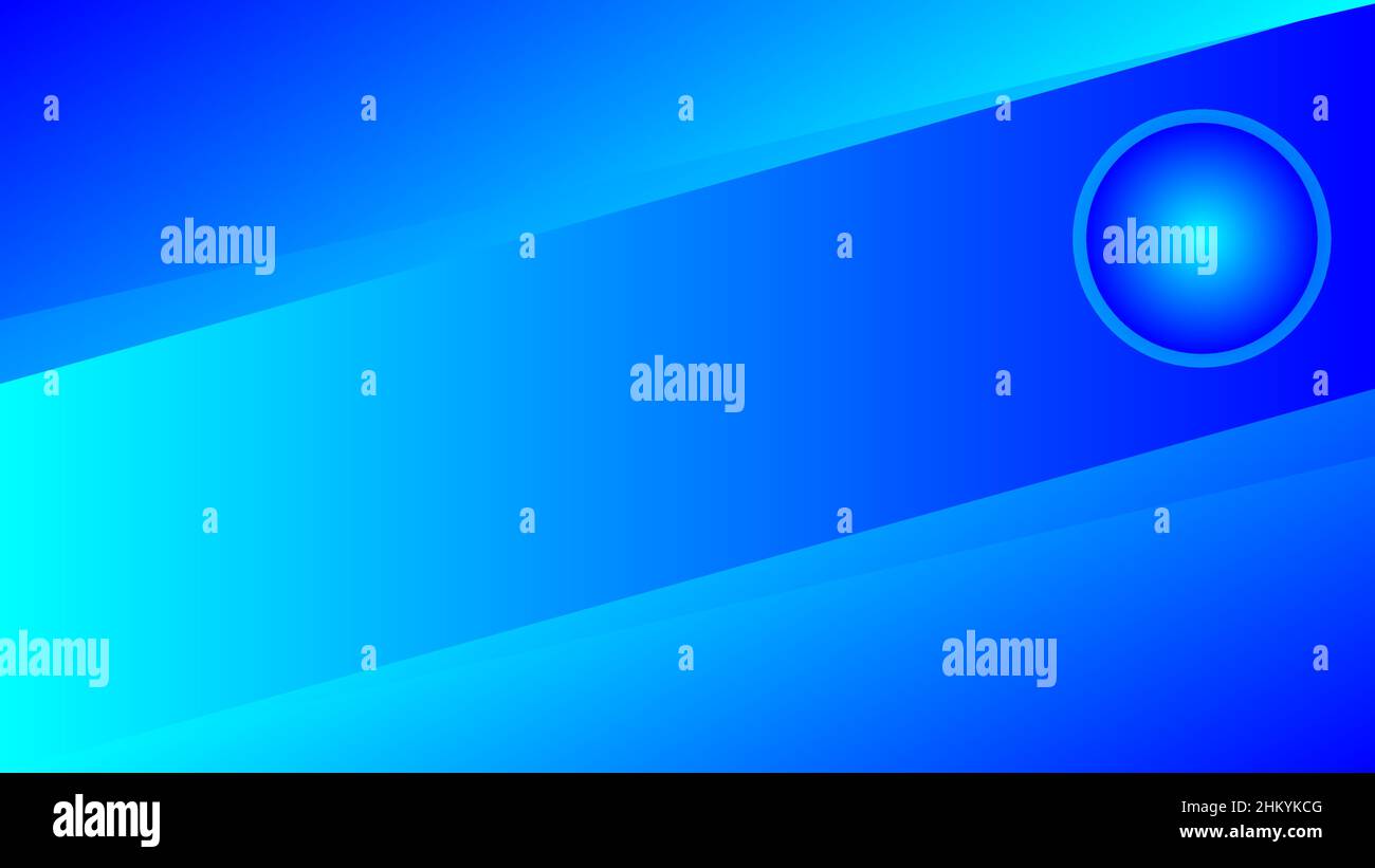 Blue background wrapped in abstract lines and circles design Stock Vector