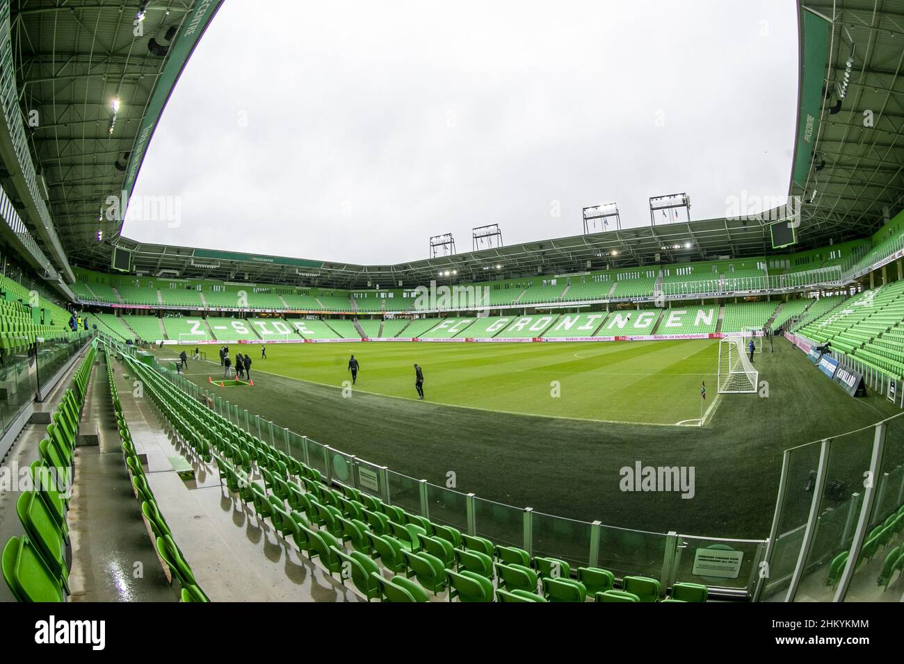 GRONINGEN, Euroborg Stadium, 06-02-2022 , season 2021 / 2022 , Dutch Eredivisie. stadium overview during the match Groningen - Go Ahead Eagles (Photo by Pro Shots/Sipa USA) *** World Rights Except Austria and The Netherlands *** Stock Photo