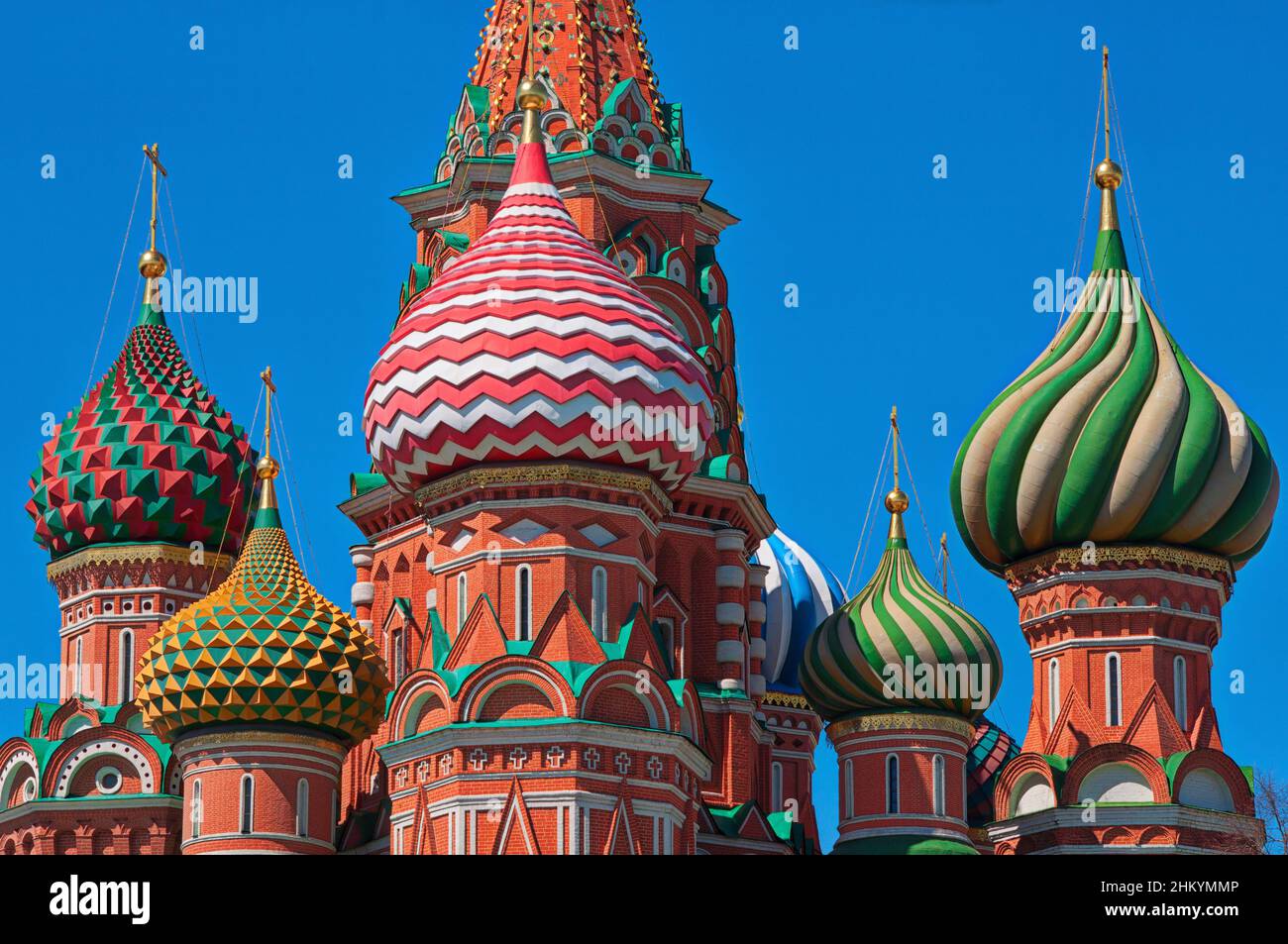 cupola of the St.Basil's Cathedral Stock Photo