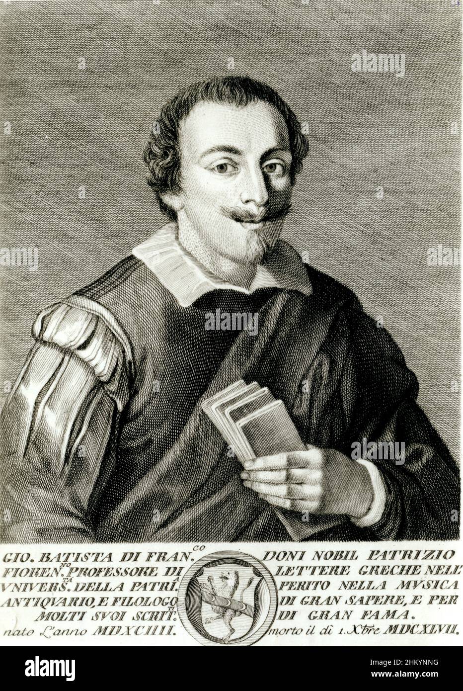 Giovanni Battista Doni (1594-1647), musicologue italien Stock Photo