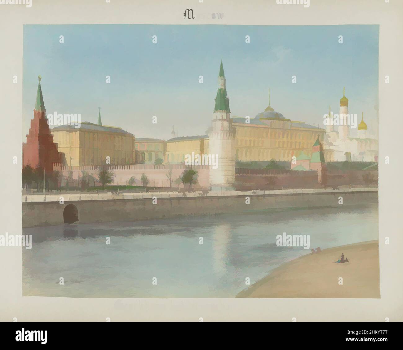 Art inspired by View of the Kremlin and Moskva River, Moscow, View of ...