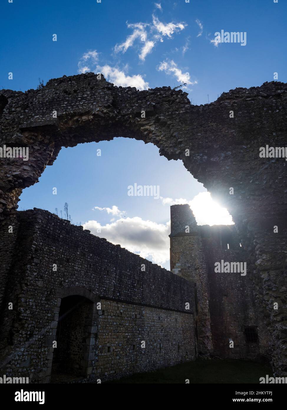 Wolvesey Castle, Ruins, Winchester, Hampshire, England, UK, GB. Stock Photo
