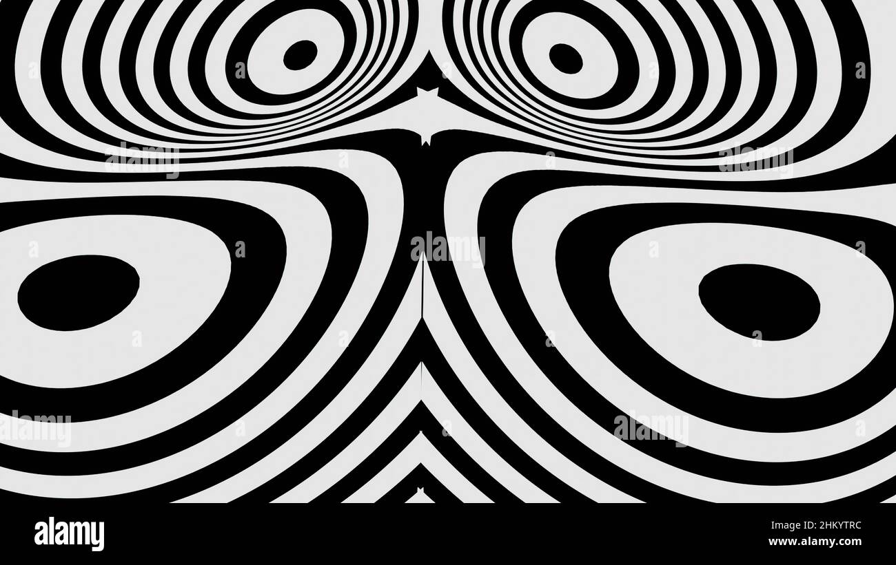 3d illustration - abstract black and white background with lines Stock ...