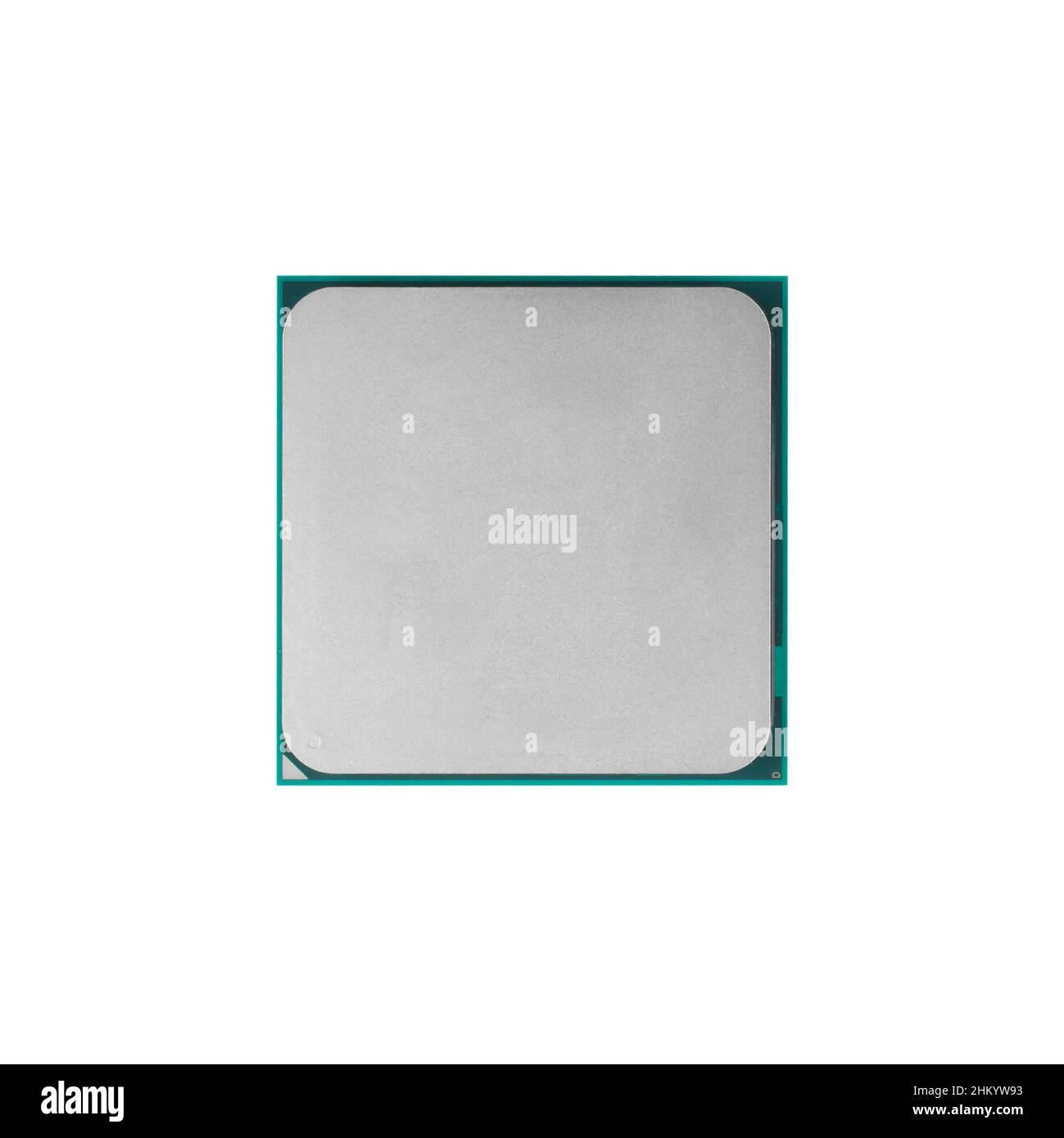 processor for a computer, a spare part for a computer, on a white background, in isolation Stock Photo