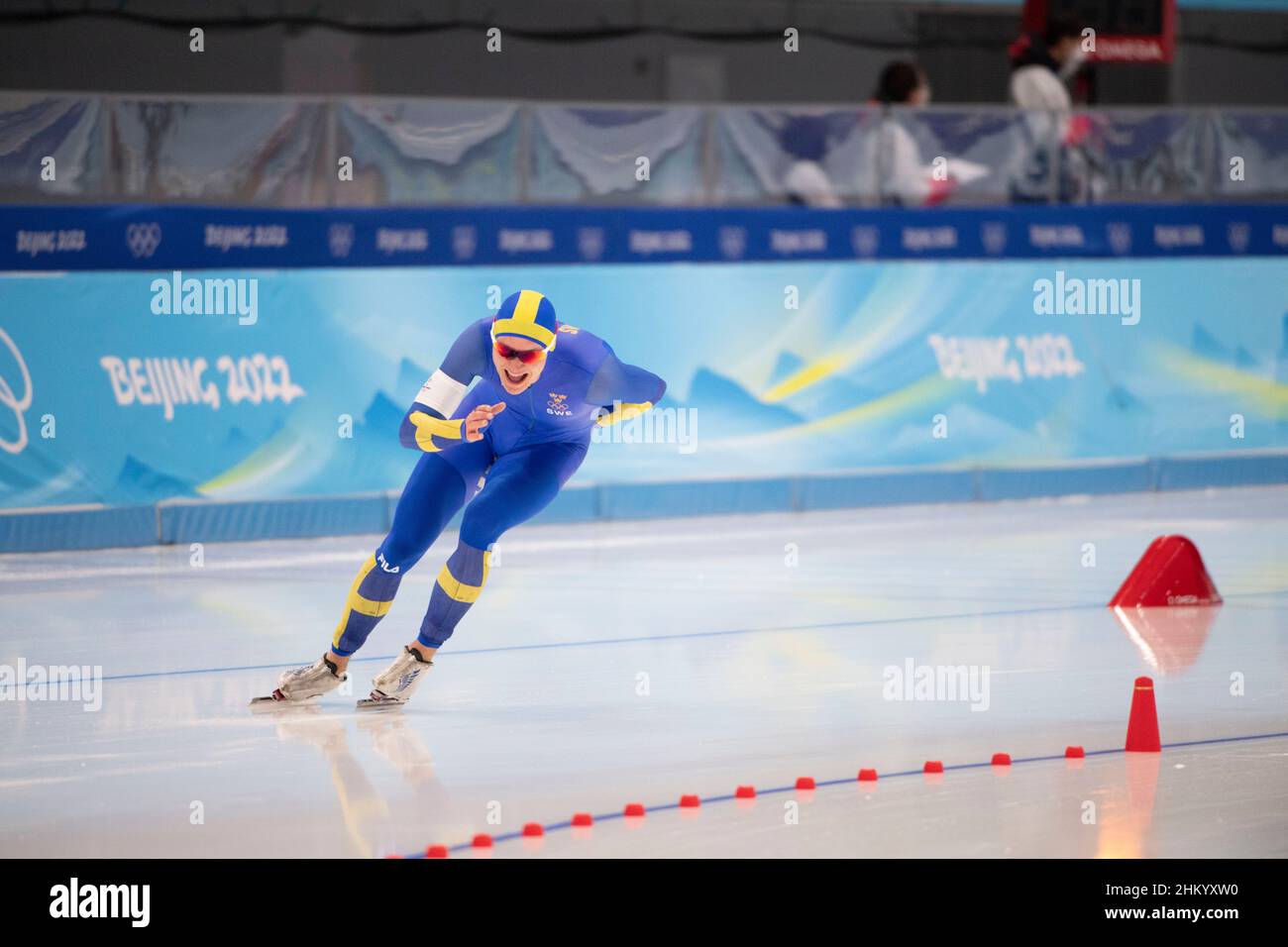 Nils van der Poel (SWE) February 6, 2022 Speed Skating, Men's 5000m during the Beijing 2022 ...
