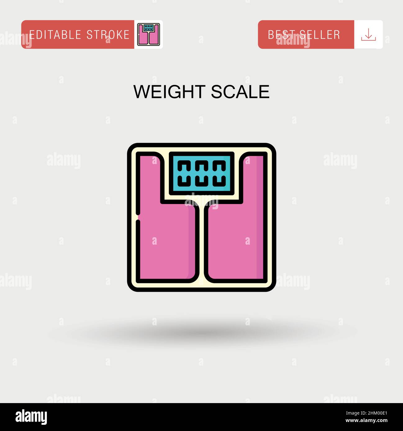 Weight scale Simple vector icon Stock Vector Image & Art Alamy