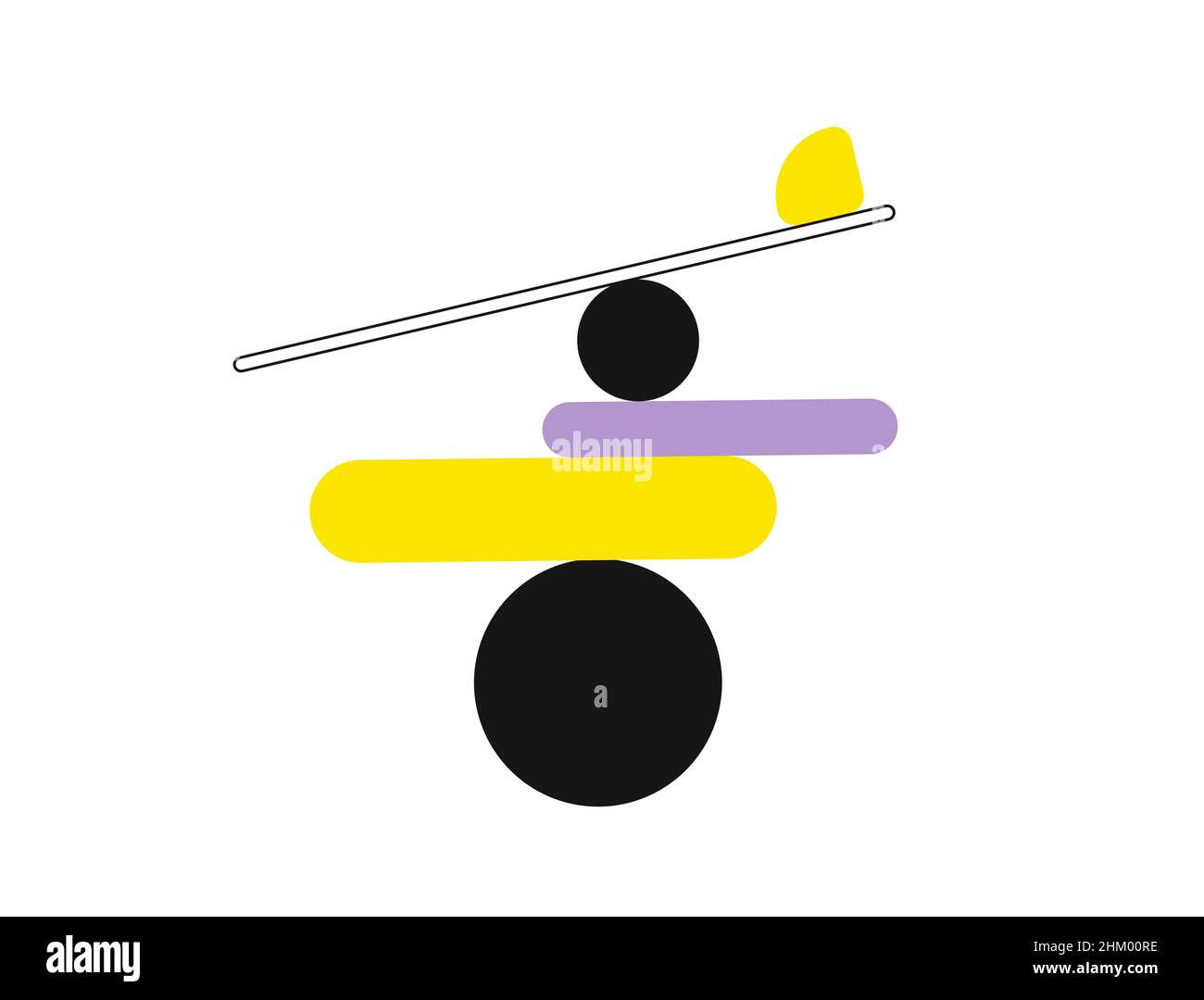 Balance of geometric shapes Stock Vector Image & Art Alamy