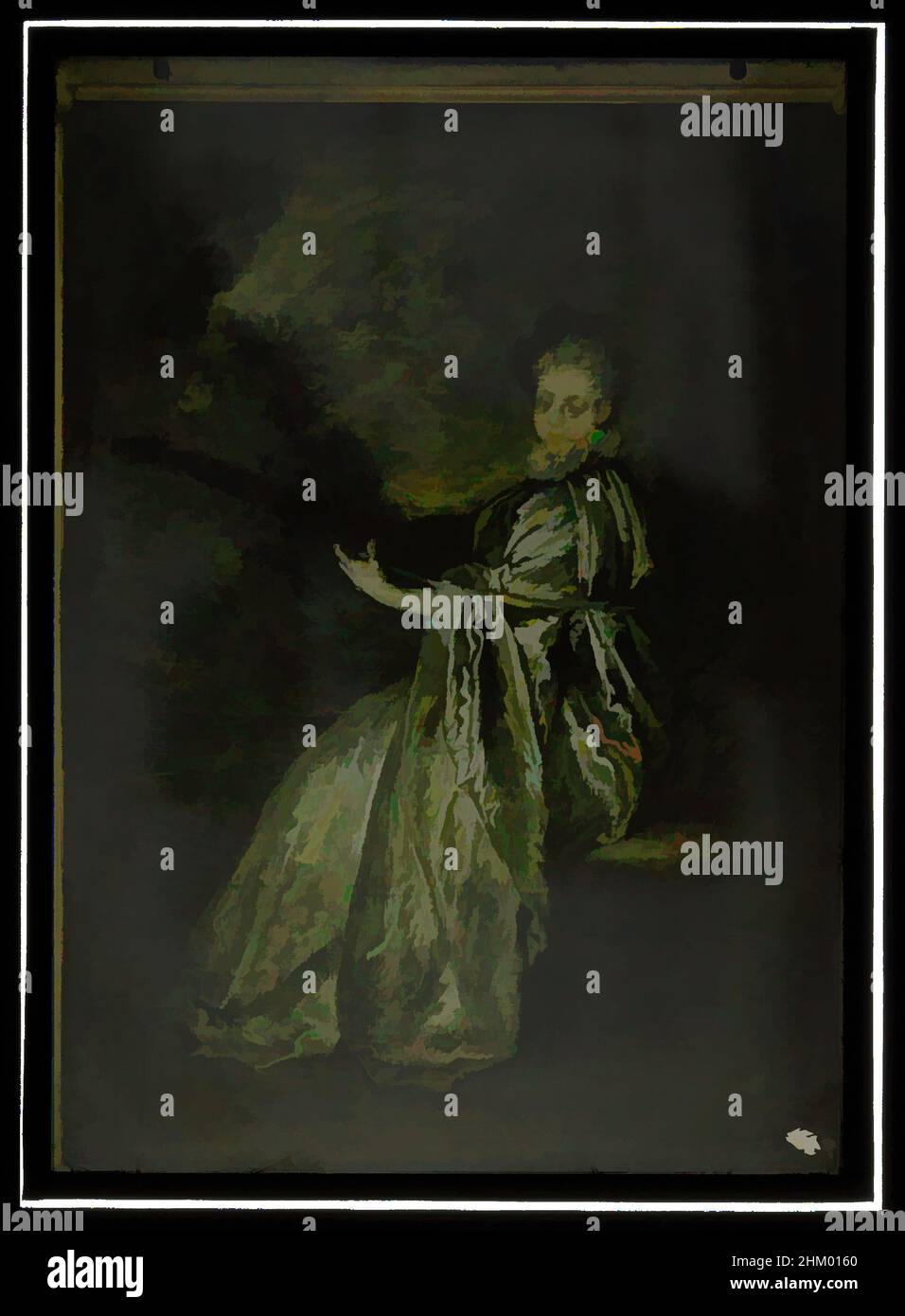 Art inspired by Reproduction of Antoine Watteau, La Finette, Louvre, after: Jean Antoine Watteau, 1907 - 1935, glass, slide, height 130 mm × width 180 mm, Classic works modernized by Artotop with a splash of modernity. Shapes, color and value, eye-catching visual impact on art. Emotions through freedom of artworks in a contemporary way. A timeless message pursuing a wildly creative new direction. Artists turning to the digital medium and creating the Artotop NFT Stock Photo