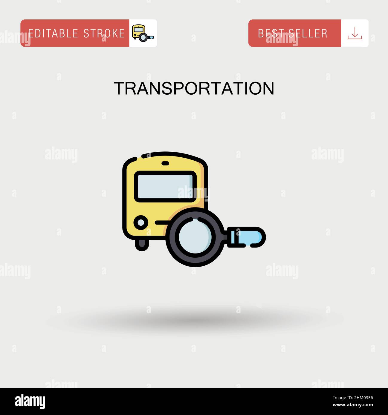 Transportation Simple vector icon. Stock Vector