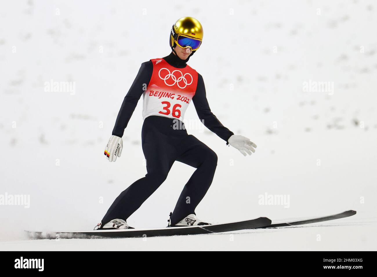 Zhangjiakou, China. 06th Feb, 2022. Olympics, ski jumping, men, normal  hill, 2nd round at the National