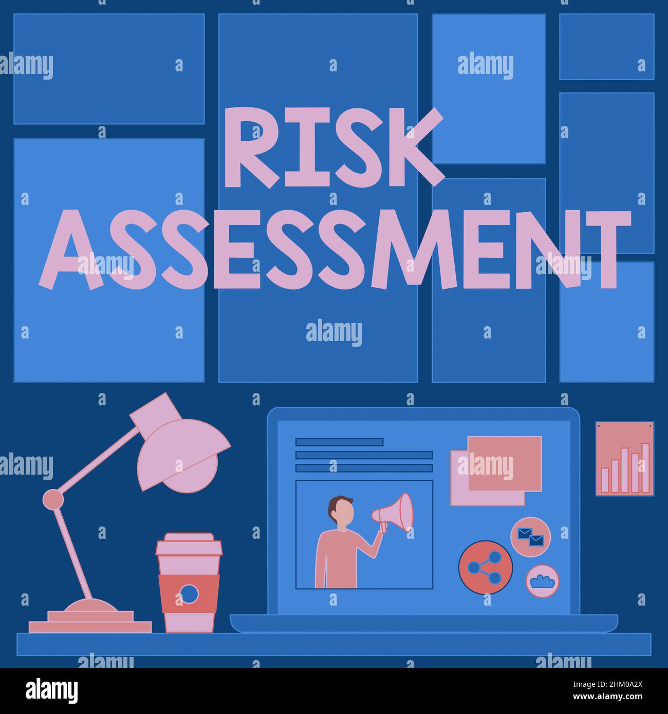 Beside Risks Image Text sign showing Risk Assessment. Concept meaning evaluating potential ...