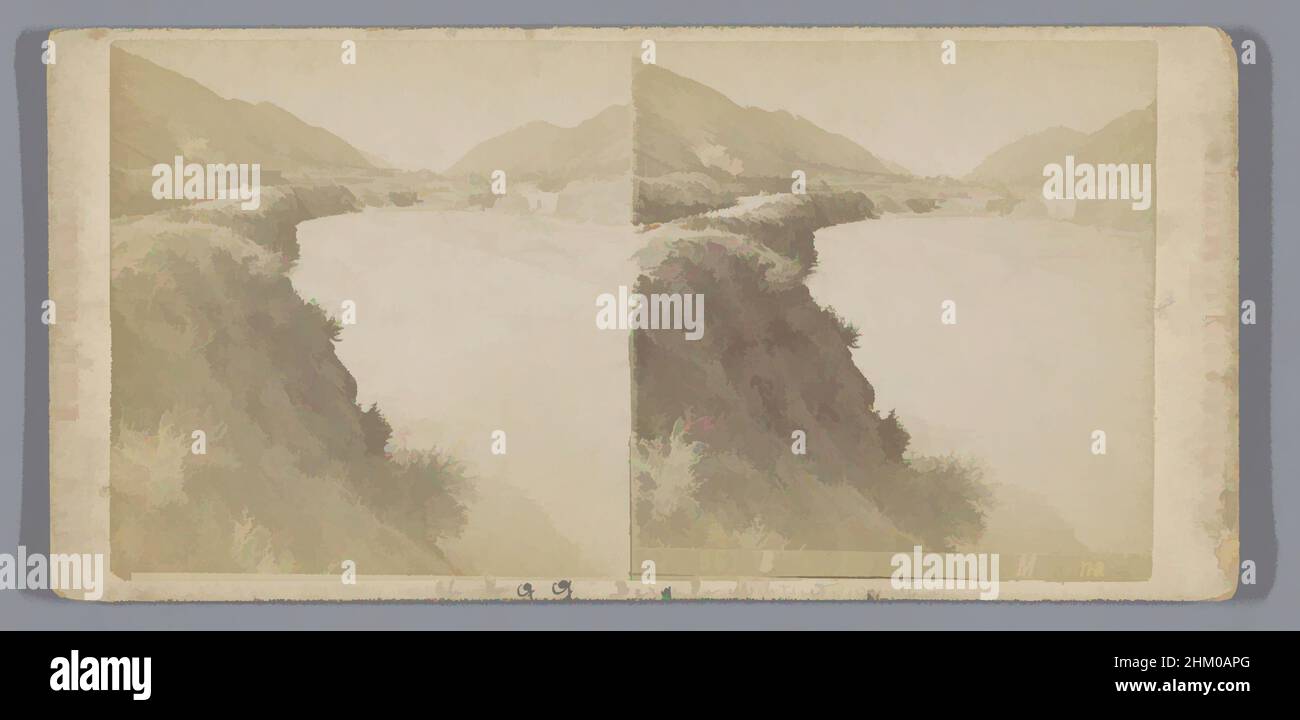 Art inspired by Mountain vieww.-gr.dor.woed Bl.Moechema [onz, F. Gadajew, Russia, c. 1850 - c. 1880, cardboard, albumen print, height 85 mm × width 170 mm, Classic works modernized by Artotop with a splash of modernity. Shapes, color and value, eye-catching visual impact on art. Emotions through freedom of artworks in a contemporary way. A timeless message pursuing a wildly creative new direction. Artists turning to the digital medium and creating the Artotop NFT Stock Photo