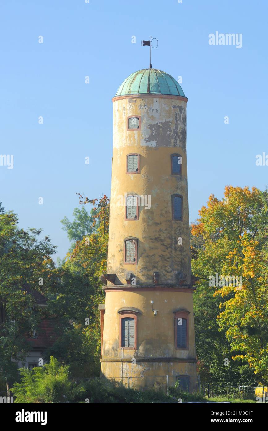 Waitzsche Tower in Bad Nauheim, Hesse, Germany Stock Photo