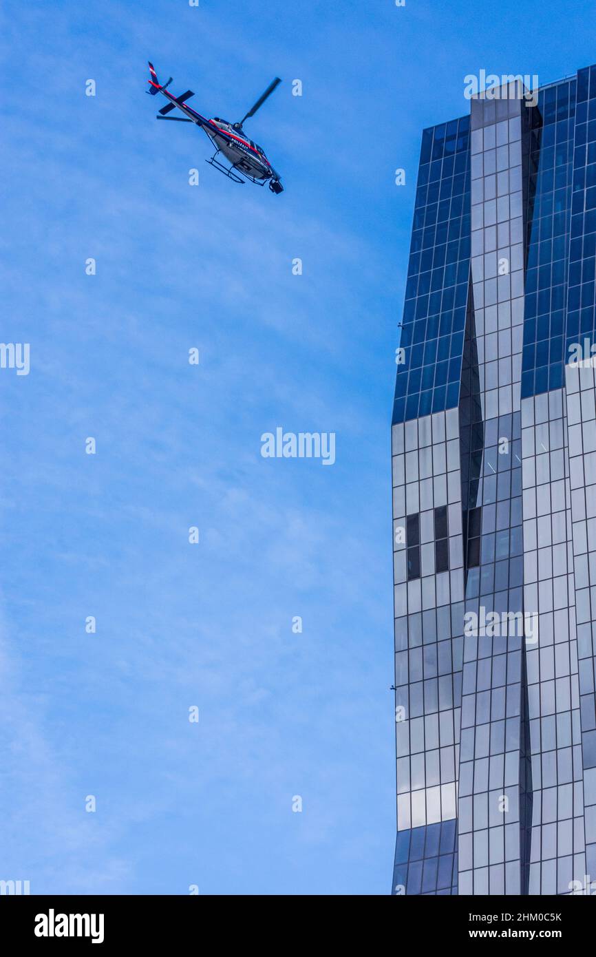 Wien, Vienna: helicopter for shooting Netflix film 