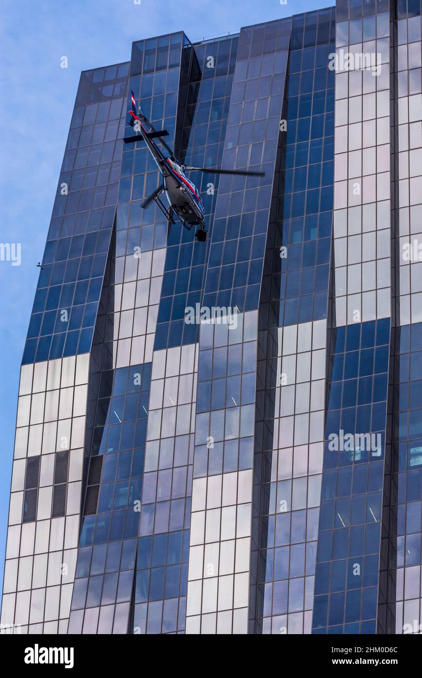 Wien, Vienna: helicopter for shooting Netflix film 