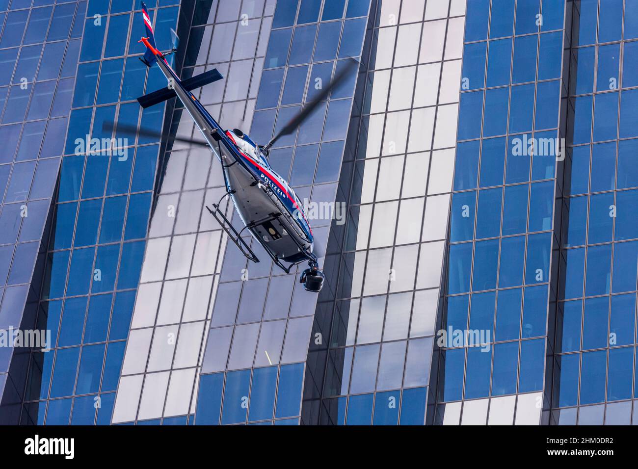 Wien, Vienna: helicopter for shooting Netflix film 