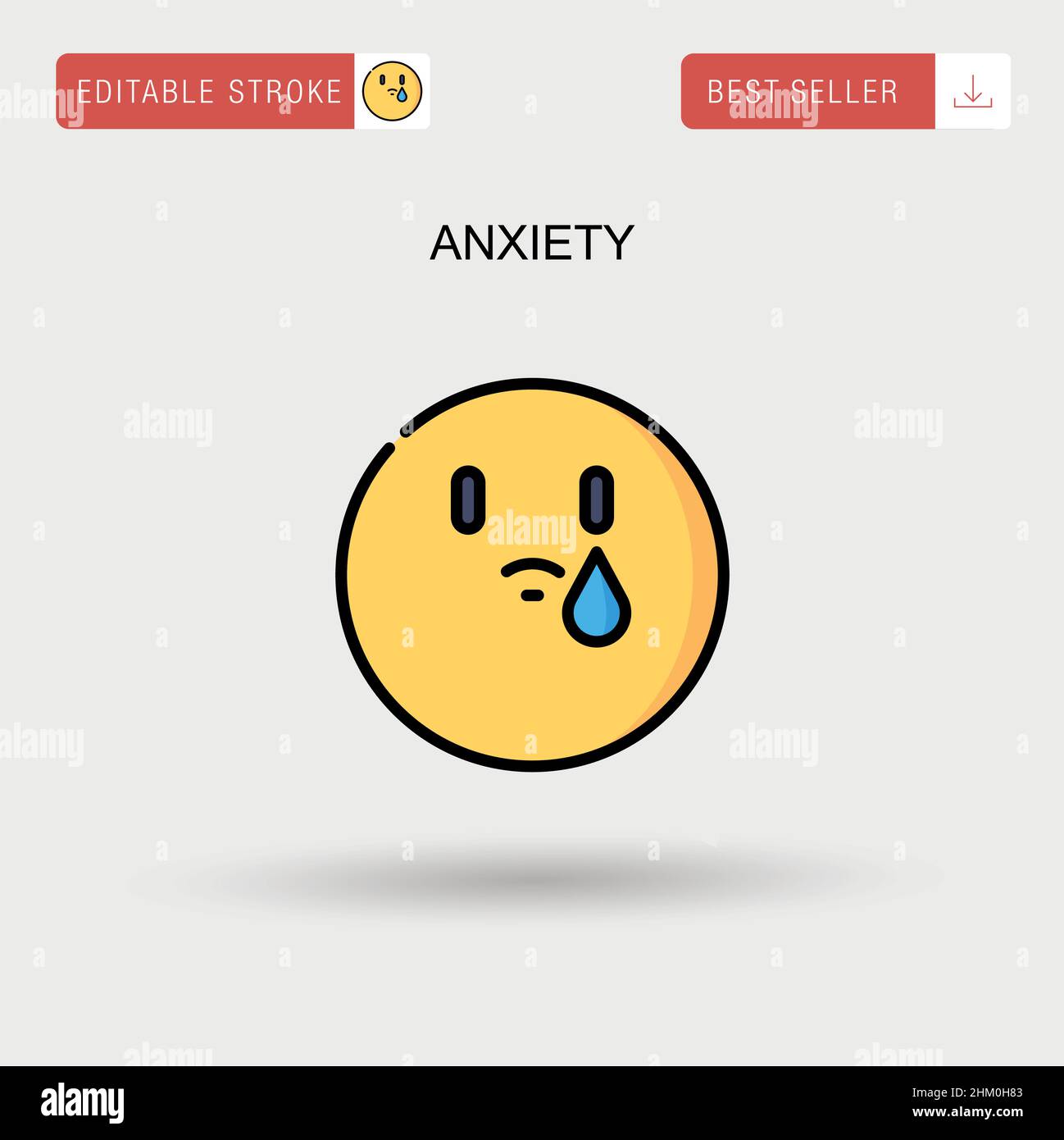 Psychology, solitude, fear and mental health problems concept. Mood  changes. PMS symptoms anxiety or panic attack. Vector illustration Stock  Vector Image & Art - Alamy