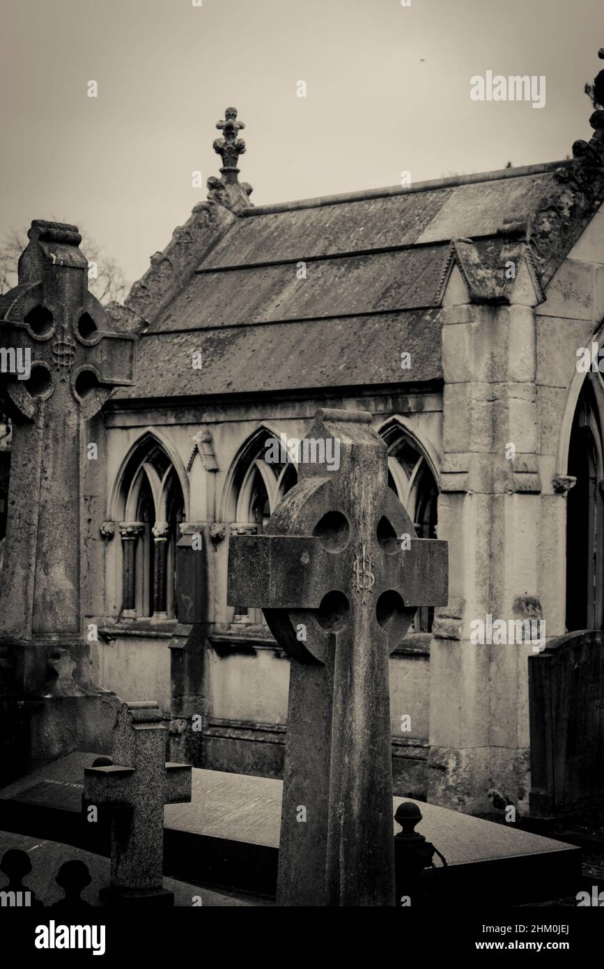 Chapel, Brompton Cemetery, London, England, UK Stock Photo