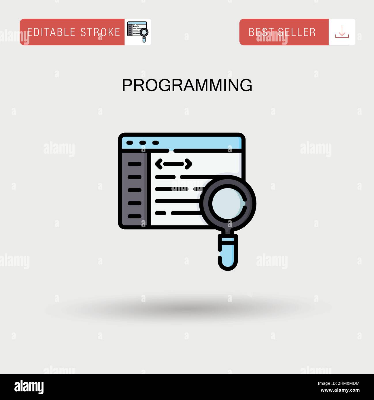 Programming Simple vector icon Stock Vector Image & Art - Alamy