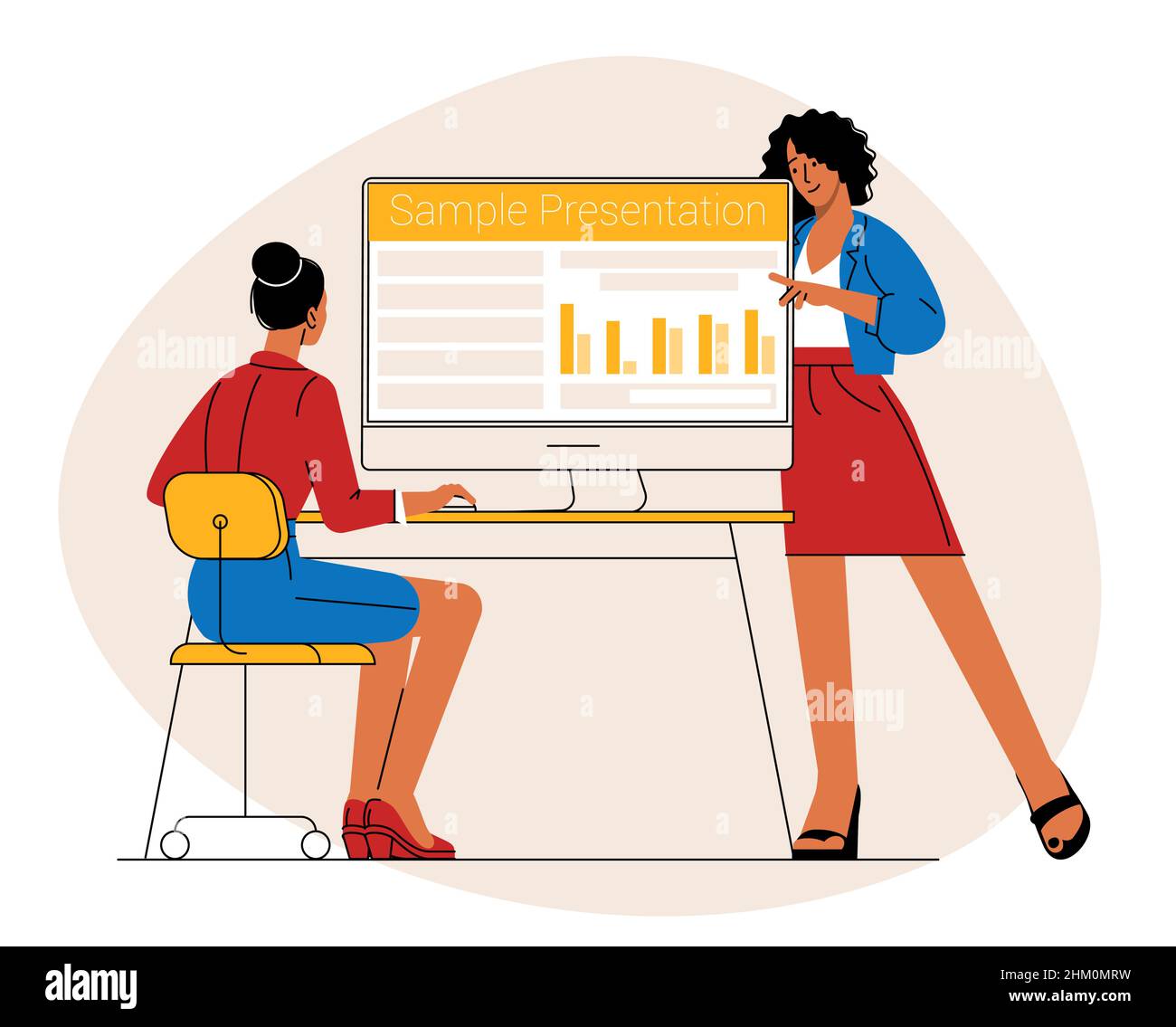 Managers are discussing business issues Stock Vector Image & Art - Alamy