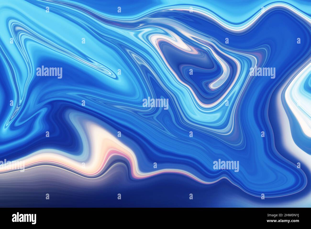 Liquid abstract marble texture background image in blue can be used as ...