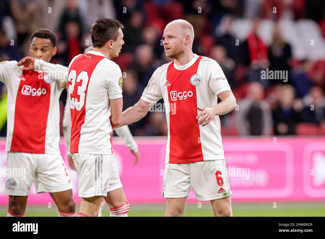 AMSTERDAM, NETHERLANDS - FEBRUARY 6: Davy Klaassen, Steven Berghuis of