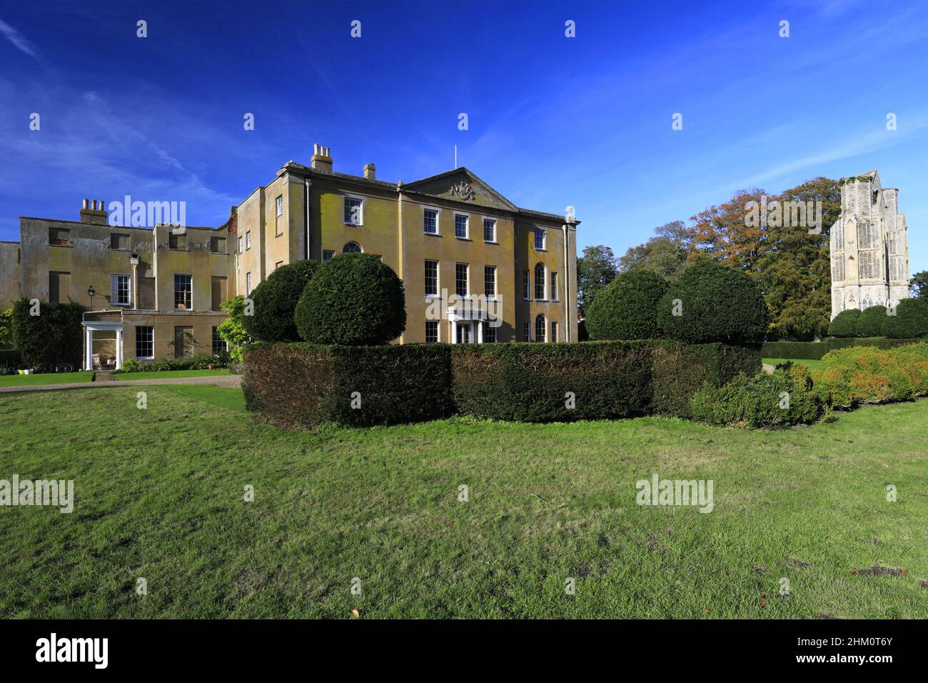 The ruins of Walsingham Abbey, Little Walsingham village, North Norfolk