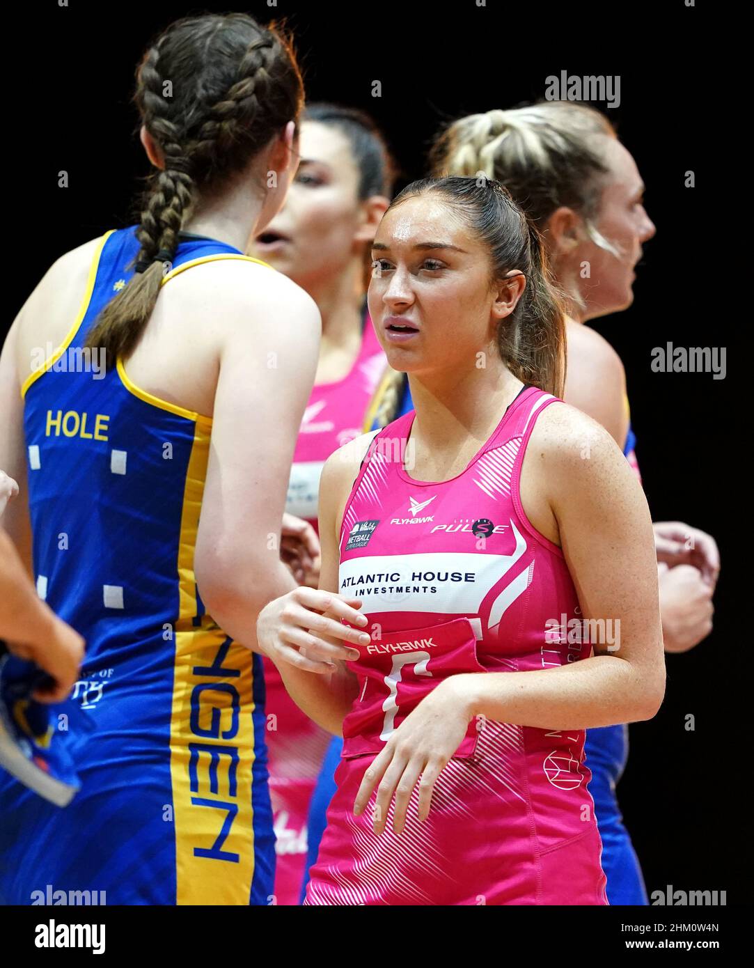 London Pulse's Alicia Scholes during the Vitality Netball Superleague