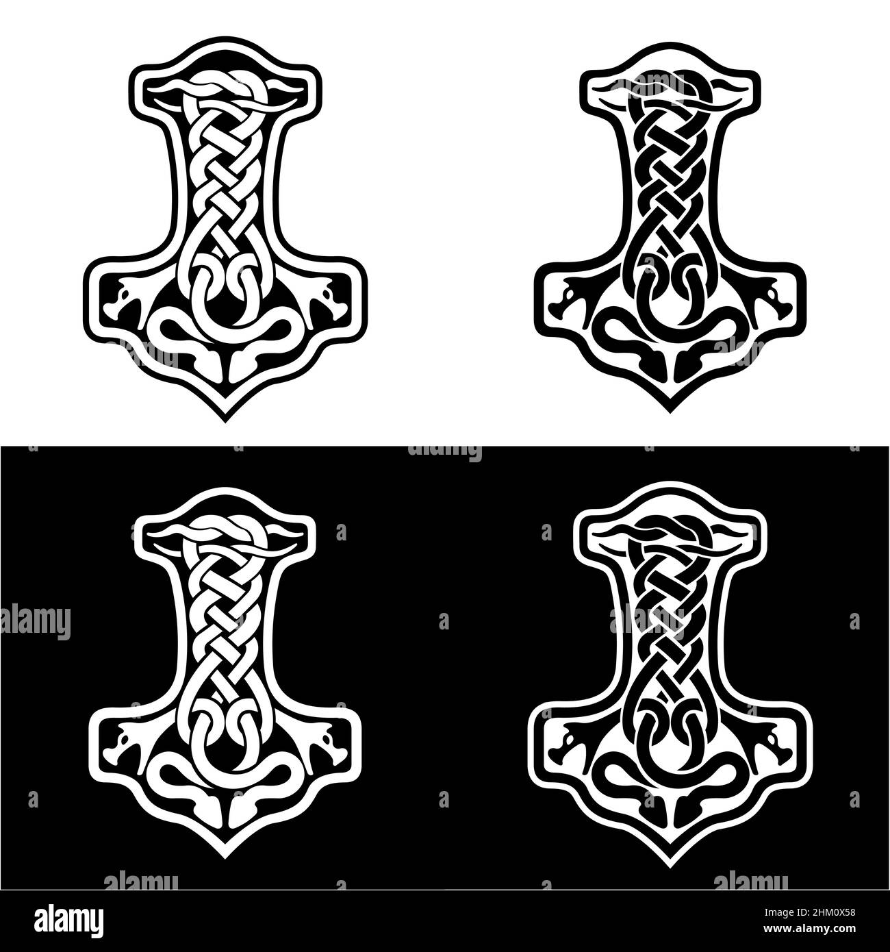 Thor's Hammer Tattoo Vector & Photo (Free Trial) | Bigstock