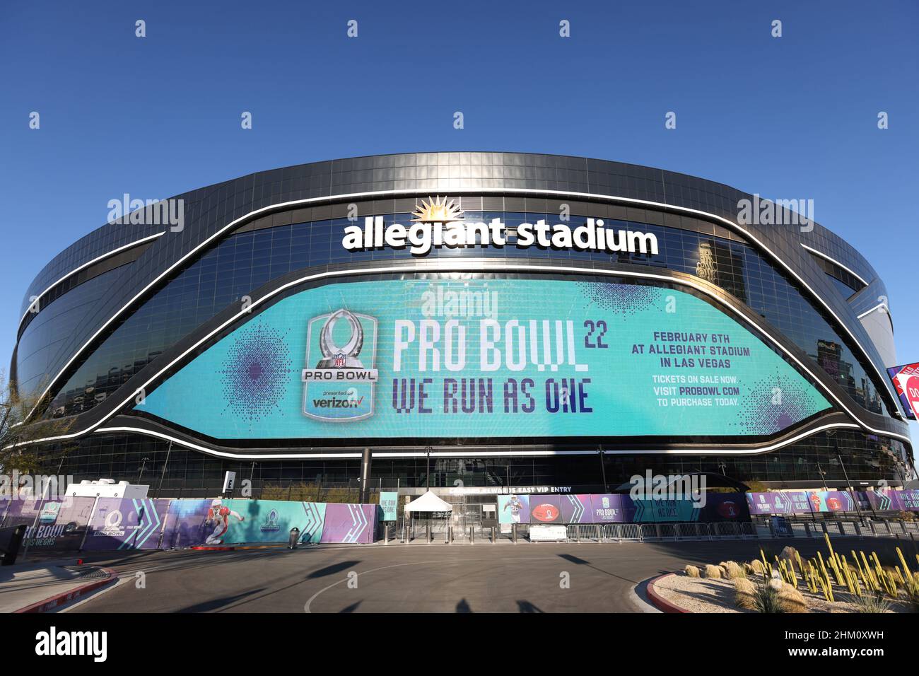 February 6, 2022: Allegiant Stadium during the NFL Pro Bowl game