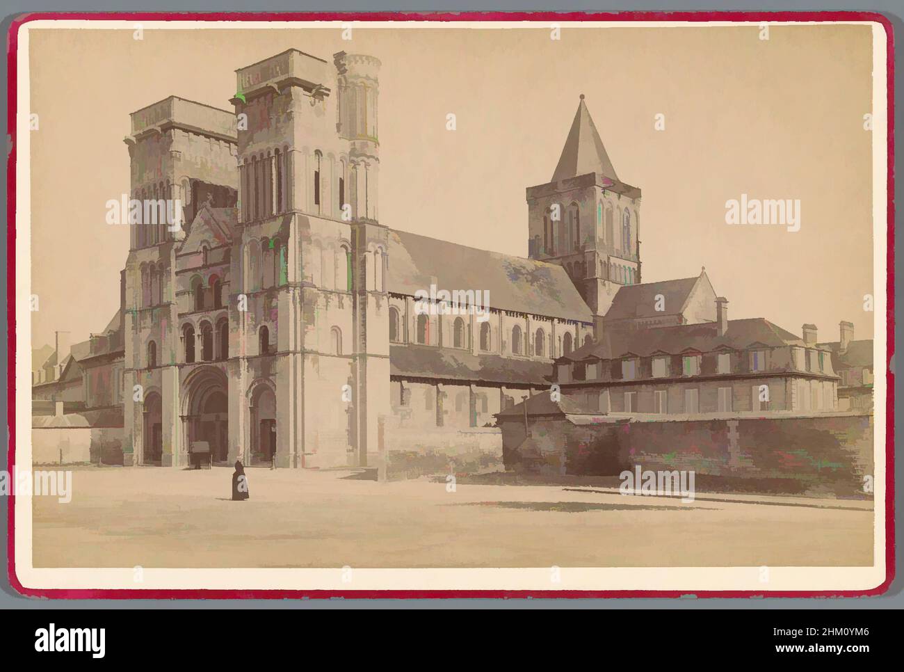 France, Eglise à identifier Vintage albumen print Tirage albuminé 10x15