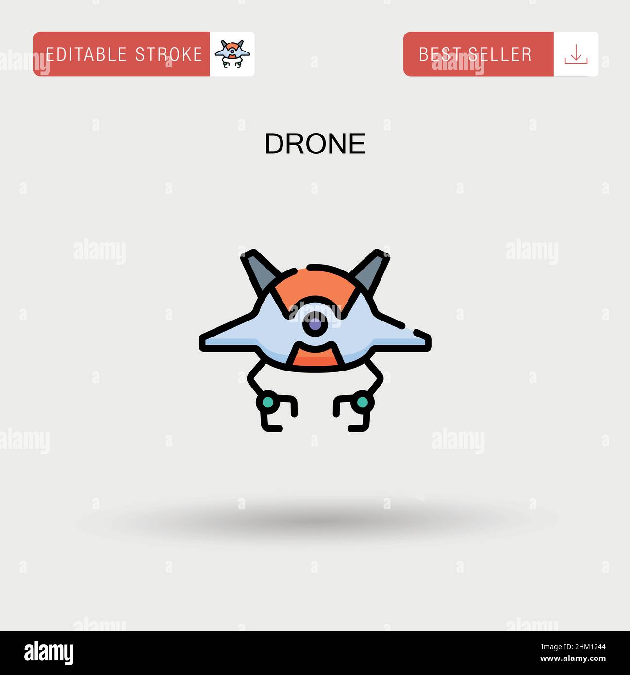 Drone Simple vector icon Stock Vector Image & Art - Alamy