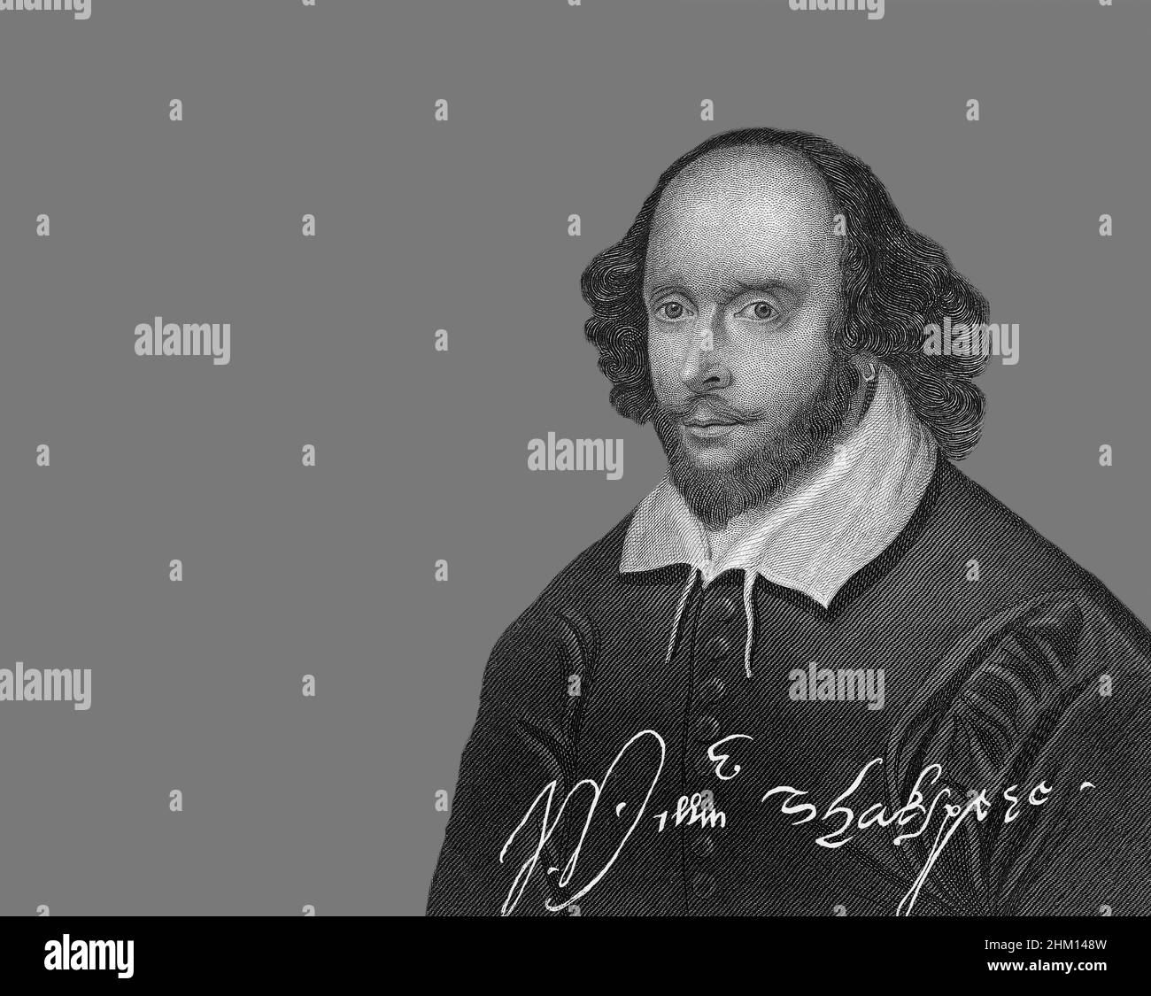 William Shakespeare, 1564 - 1616, English playwright, poet and actor Stock Photo