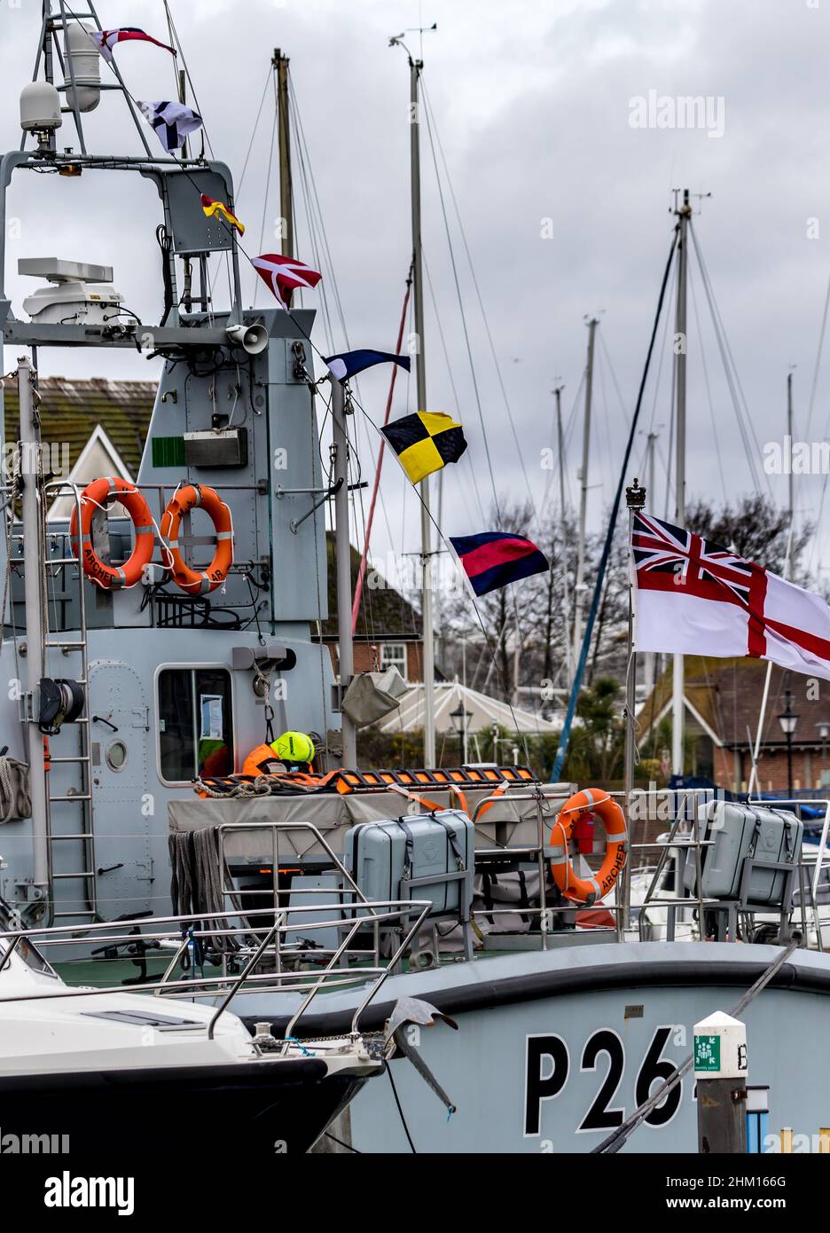 HMS Archer Sovereign Harbour East Sussex Stock Photo