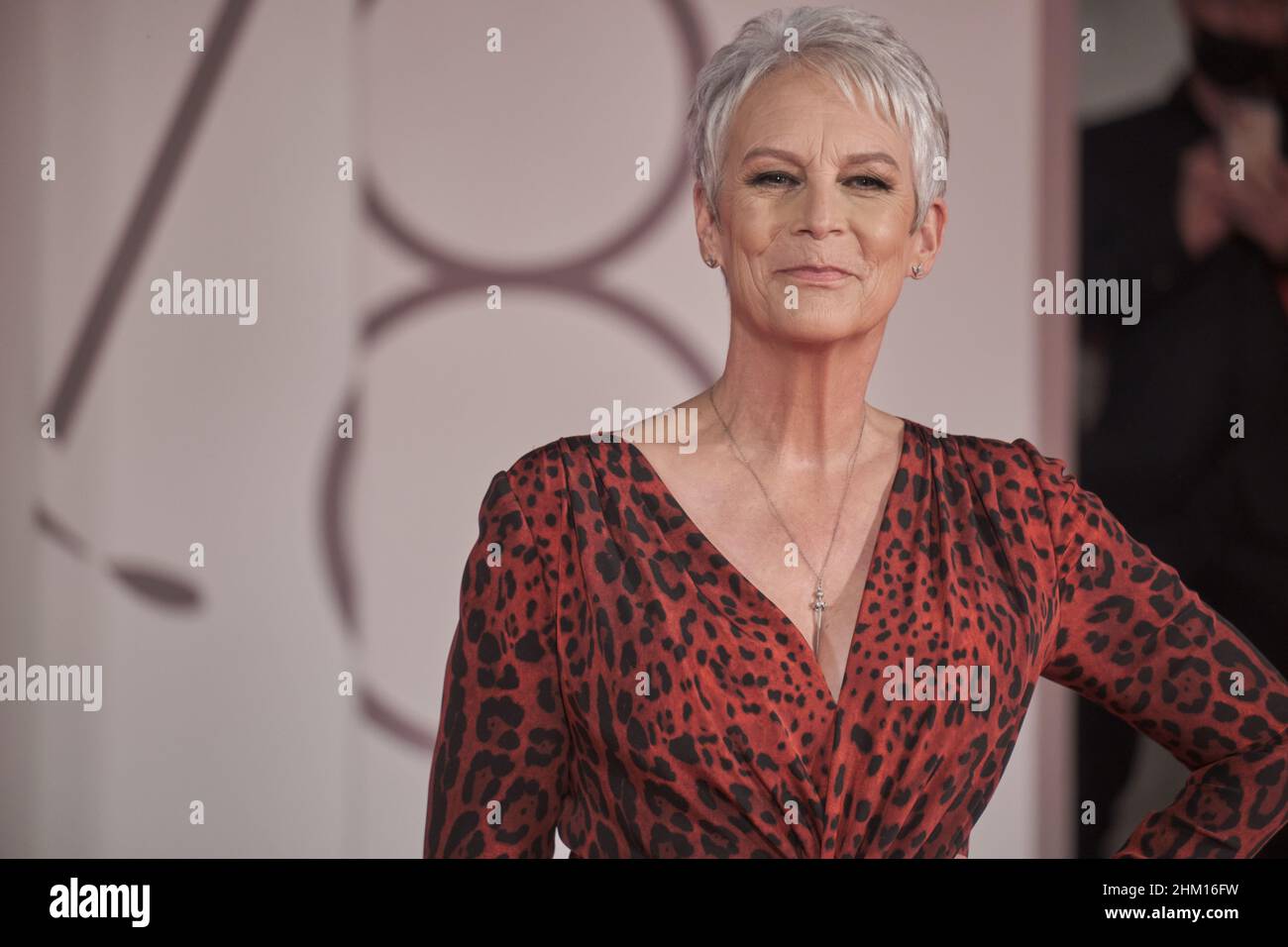 Venice 78' red carpet, Jamie Lee Curtis get the Golden Lion for Lifetime Achievement Stock Photo