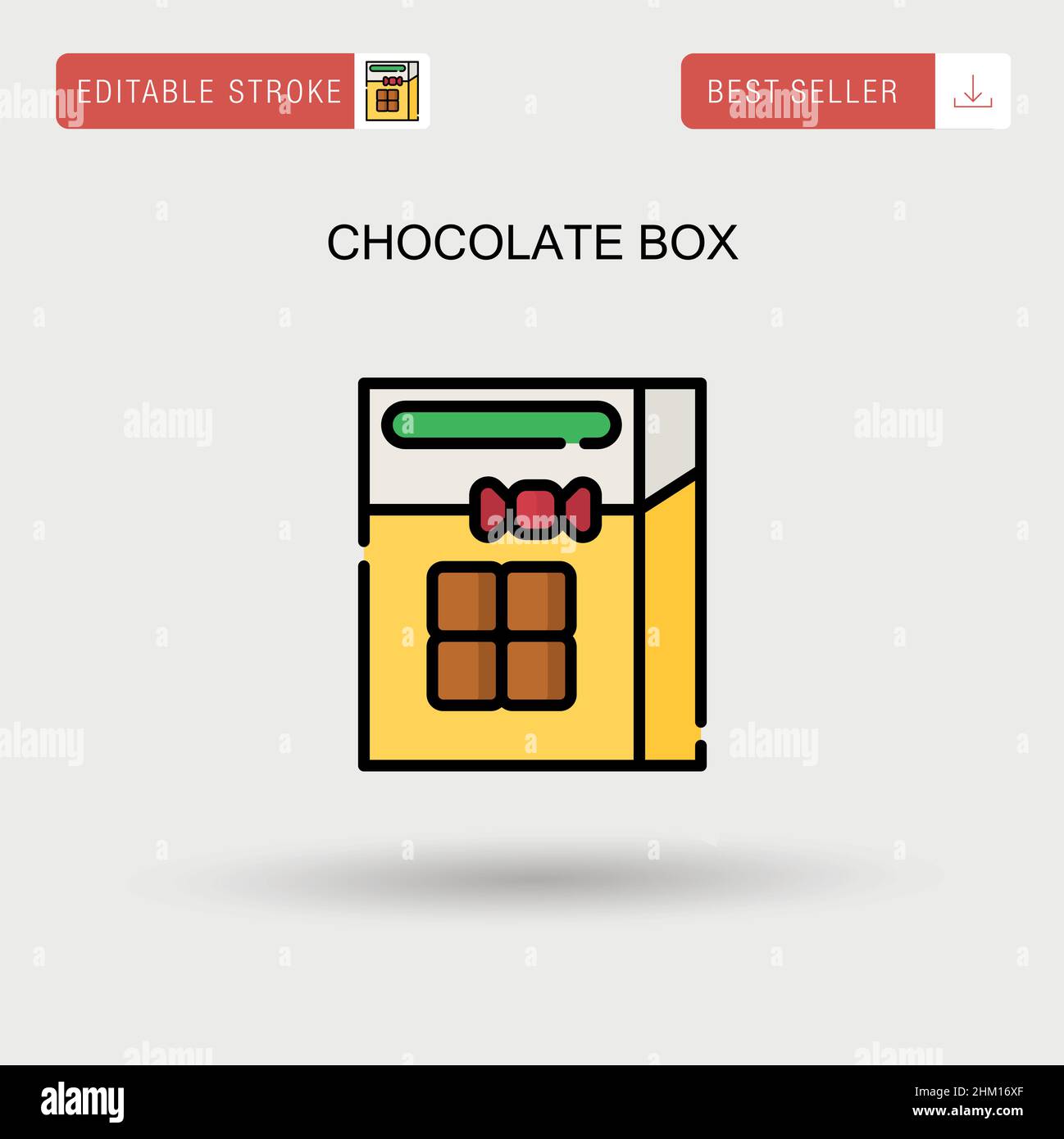 Chocolate box Simple vector icon Stock Vector Image & Art Alamy