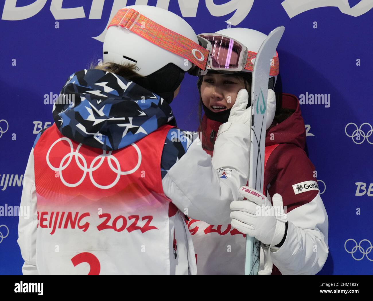 Idre, Sweden. 11th Dec, 2022. Top three in dual moguls: Anri Kawamura,  Japan (2nd), Elizabeth Lemley, USA (1st) and Perrine Laffont, France (3rd)  during FIS Freestyle Ski World Cup 2022/23 in Idre