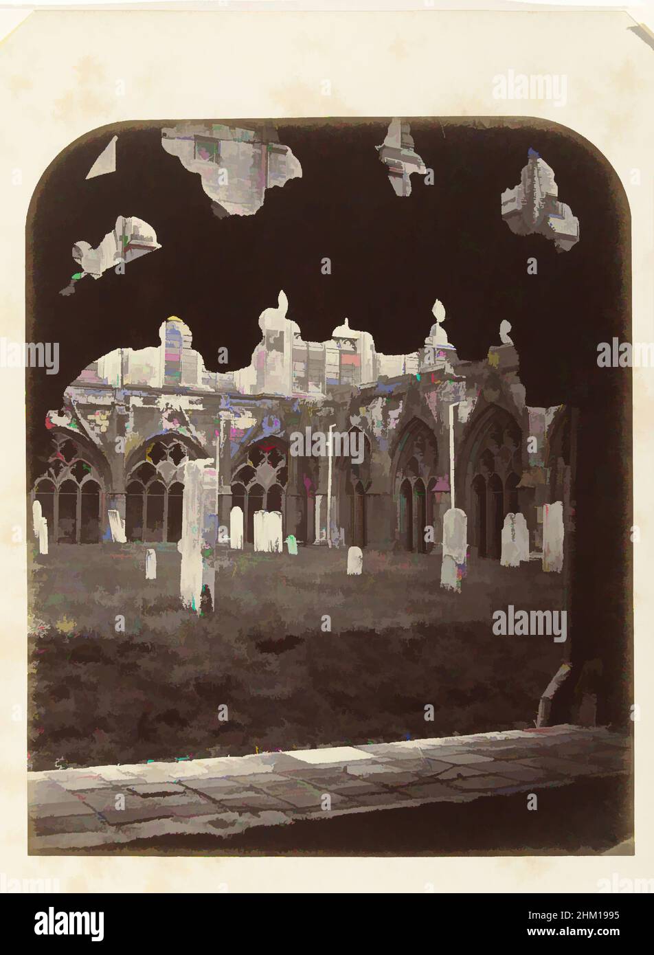 Art inspired by Cemetery in the courtyard of Canterbury Cathedral, Henry George Austin (attributed to), Canterbury, 1861, paper, cardboard, albumen print, height 290 mm × width 240 mmheight 395 mm × width 333 mm, Classic works modernized by Artotop with a splash of modernity. Shapes, color and value, eye-catching visual impact on art. Emotions through freedom of artworks in a contemporary way. A timeless message pursuing a wildly creative new direction. Artists turning to the digital medium and creating the Artotop NFT Stock Photo